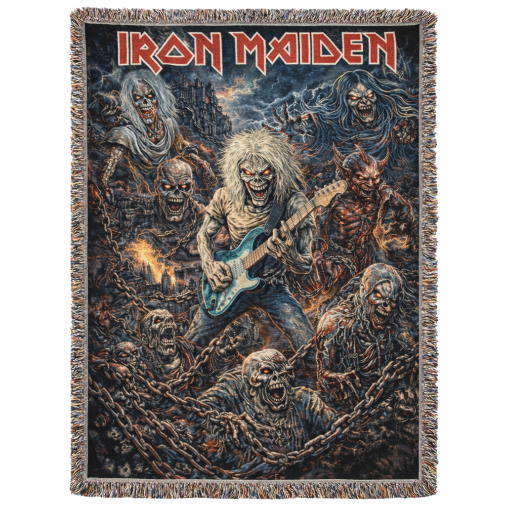 Handmade Iron Maiden Blankets